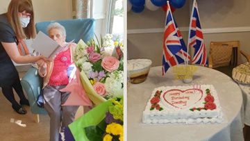Manchester care home Resident celebrates 100th birthday
